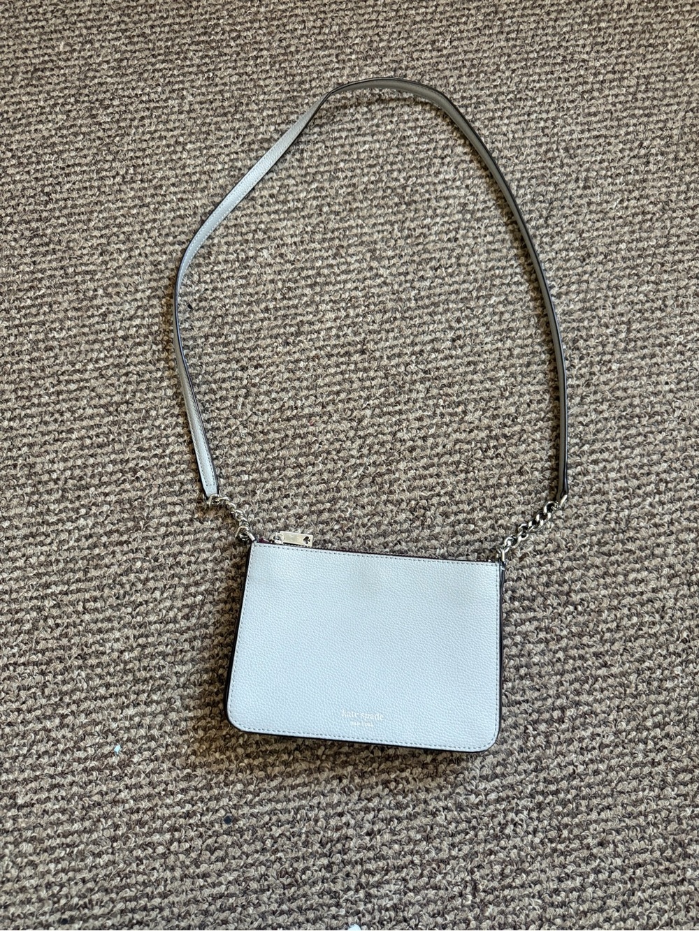 kate spade Grey Crossbody with Chain Detail